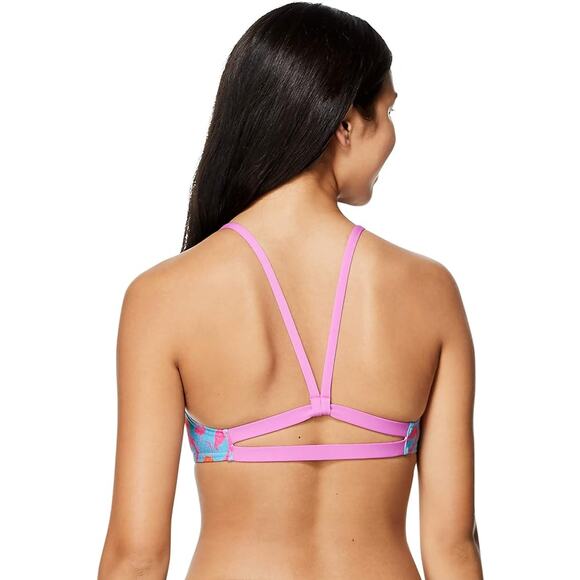 NEW Speedo Women's Swimsuit Top Bikini Strappy Back Demi X-SMALL - Picture 2 of 2